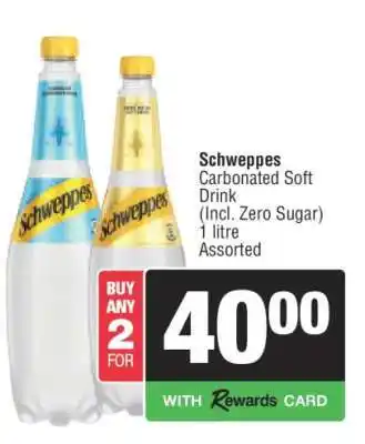 Spar Schweppes Carbonated Soft Drink offer