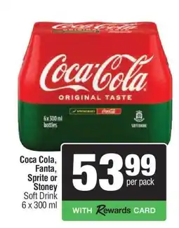Spar COCA-COLA, FANTA, SPRITE or STONEY offer