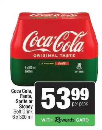 Spar COCA-COLA, FANTA, SPRITE or STONEY offer