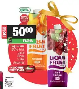 Spar Liqui Fruit 100 % Fruit Juice Blend offer