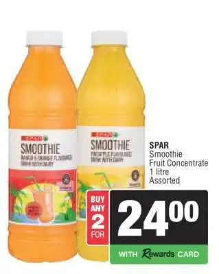 Spar SPAR Smoothie Fruit Concentrate offer