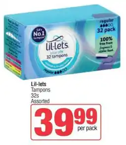 Spar Lil-lets offer