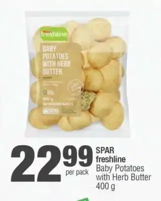Spar SPAR freshline Baby Potatoes with Herb Butter offer
