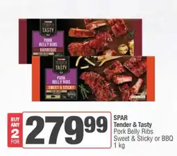 Spar SPAR Tender & Tasty Pork Belly Ribs offer