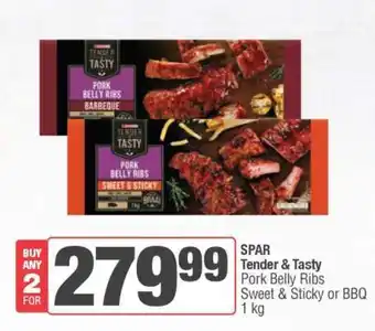 Spar SPAR Tender & Tasty Pork Belly Ribs offer