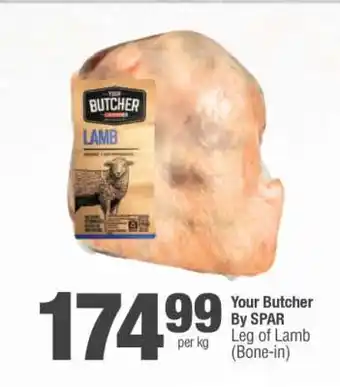 Spar Your Butcher By SPAR Leg of Lamb (Bone-in) offer