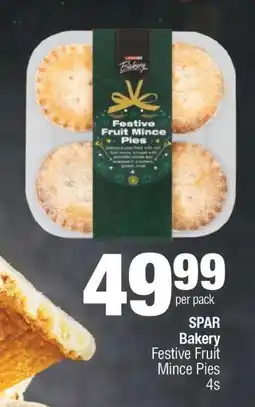 Spar SPAR Bakery Festive Fruit Mince Pies 4s offer