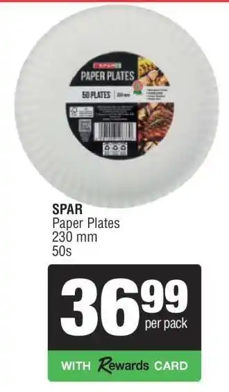 Spar SPAR Paper Plates offer