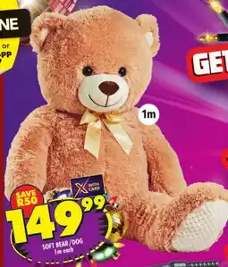 Shoprite Soft Bear/ Dog offer