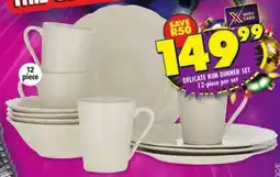 Shoprite Delicate rim dinner set offer