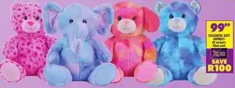 Shoprite Colourful soft animals offer