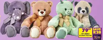 Shoprite Soft Animals offer