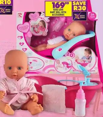 Shoprite Tutu love baby doll with accessories offer