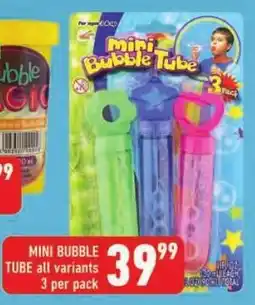 Shoprite Mini bubble tube offer