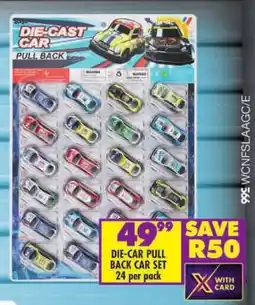 Shoprite Die-car pull back car set offer