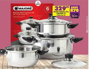 Shoprite Majoré stainless steel cookware set offer