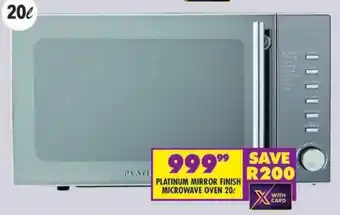 Shoprite Platinum mirror finish microwave oven offer