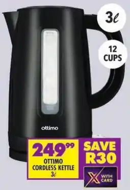 Shoprite Ottimo cordless kettle offer