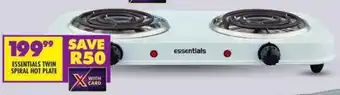 Shoprite Essentials twin spiral hot plate offer