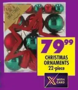 Shoprite Christmas ornaments offer
