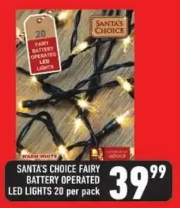 Shoprite Santa's choice fairy battery operated led lights offer