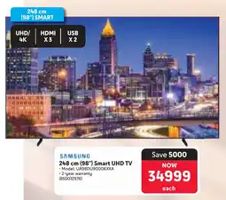 Makro SAMSUNG 248 cm 98" Smart UHD TV offer