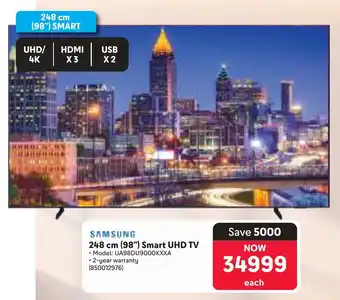 Makro SAMSUNG 248 cm 98" Smart UHD TV offer