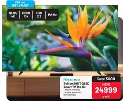 Makro Hisense 248 cm 98" QLED Smart TV 144 Hz offer