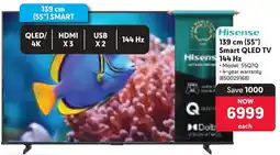 Makro Hisense 139 cm 55" Smart QLED TV 144 Hz offer