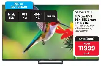 Makro SKYWORTH 165 cm 65" Mini LED Smart TV 144 Hz offer