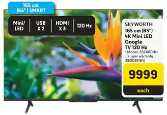 Makro SKYWORTH 165 cm 65" 4K Mini LED Google TV 120 Hz offer