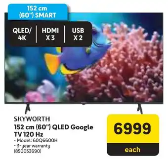 Makro SKYWORTH 152 cm 60" QLED Google TV 120 Hz offer