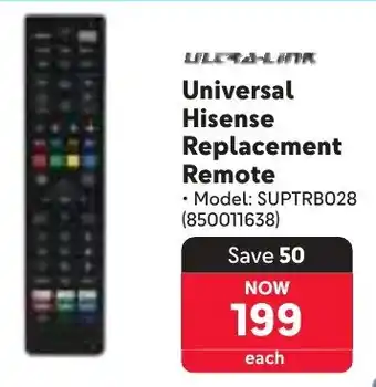 Makro Ultra-Link Universal Hisense Replacement Remote offer