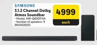 Makro SAMSUNG 3.1.2 Channel Dolby Atmos Soundbar offer