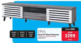 Makro LINX Kasai TV Stand Sonoma offer