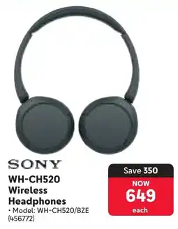 Makro Sony WH-CH520 Wireless Headphones offer