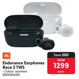 Makro JBL Endurance Earphones Race 2 TWS offer