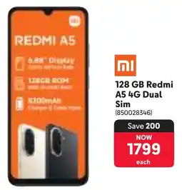 Makro Xiaomi 128 GB Redmi A5 4G Dual Sim offer