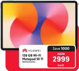 Makro Huawei 128 GB Wi-Fi Matepad SE 11 offer