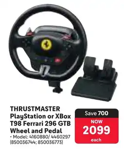 Makro THRUSTMASTER PlayStation or XBox T98 Ferrari 296 GTB Wheel and Pedal offer