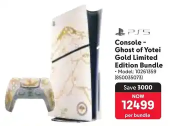 Makro PS5 Console Ghost of Yotei Gold Limited Edition Bundle offer