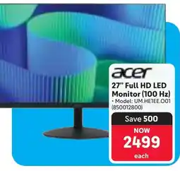 Makro Acer 27" Full HD LED Monitor 100 Hz offer