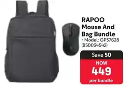 Makro RAPOO Mouse And Bag Bundle offer