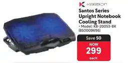 Makro KARBON Santos Series Upright Notebook Cooling Stand offer