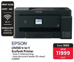 Makro EPSON L14150 4-in-1 EcoTank Printer offer