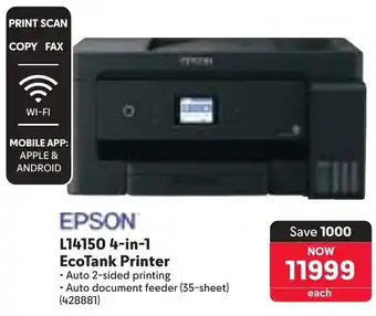 Makro EPSON L14150 4-in-1 EcoTank Printer offer