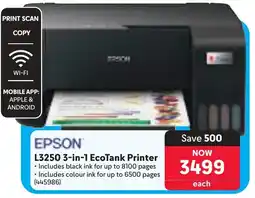 Makro EPSON L3250 3-in-1 EcoTank Printer offer