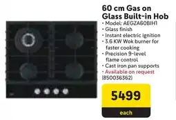 Makro AEG Gas on Glass Built-in Hob offer
