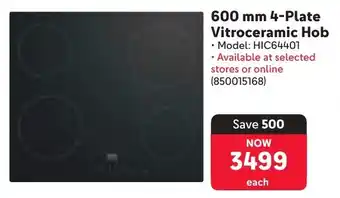 Makro Beko 4-Plate Vitroceramic Hob offer