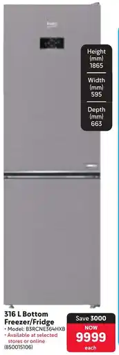 Makro Beko Bottom Freezer/ Fridge offer